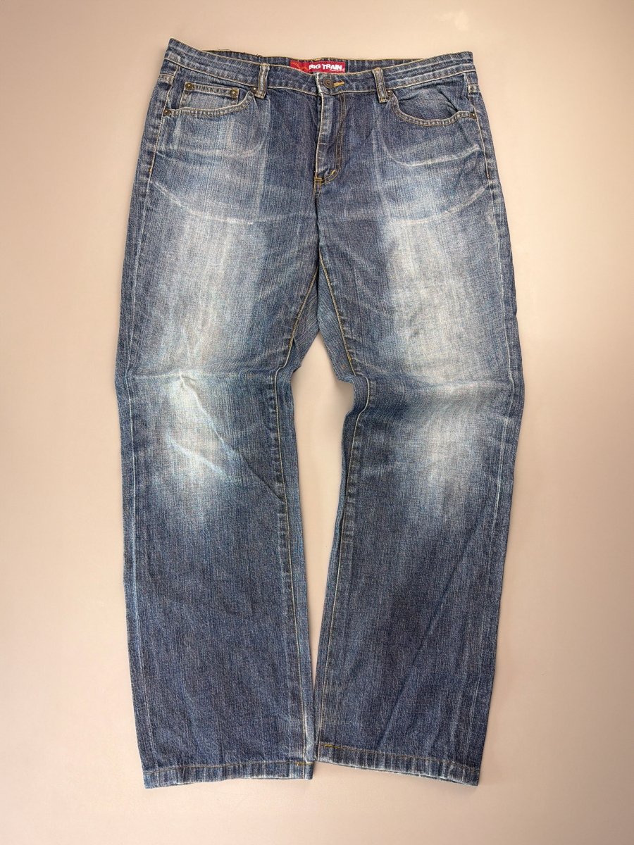 Big Train Takanori Archive "Storm Kanji" Denim - Faded Wash - Past Pieces