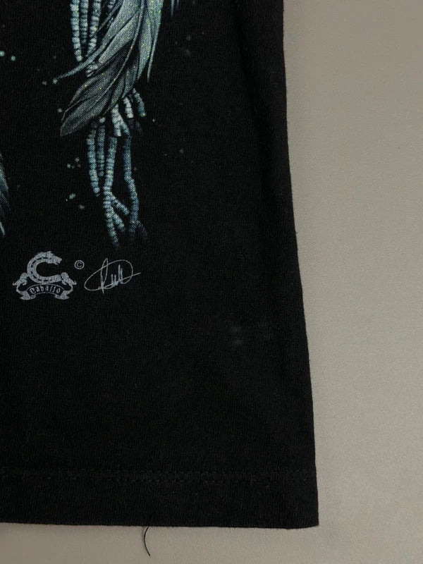 Caballo "Mystic Wolves" Graphic Tee - Black - Past Pieces