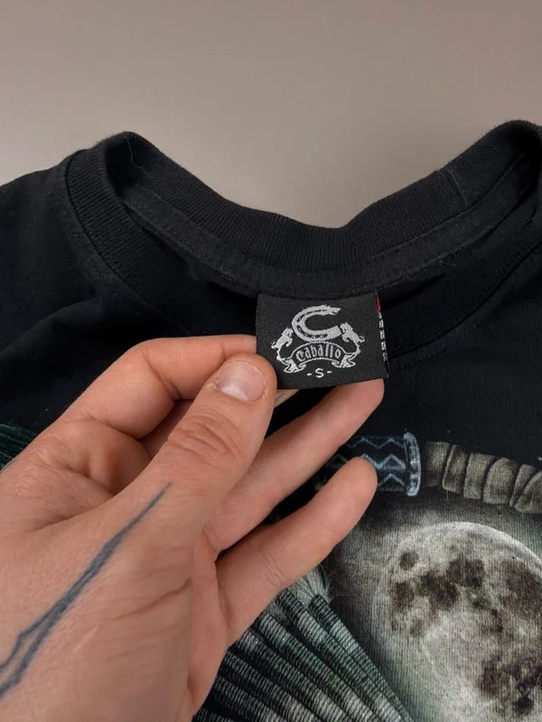Caballo "Mystic Wolves" Graphic Tee - Black - Past Pieces