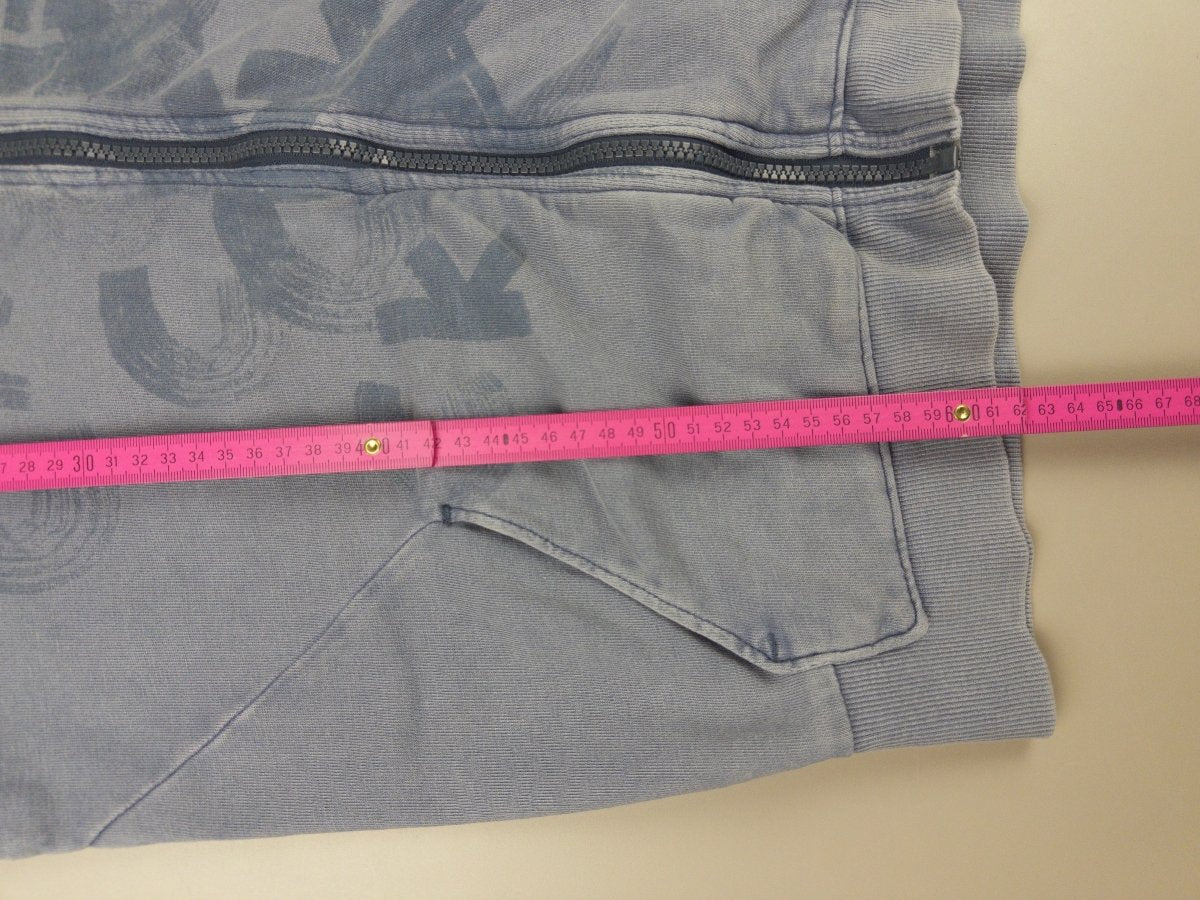 Calvin Klein Jeans Archive "Cyber Wash" Collared Zip Hoodie - Washed Blue - Past Pieces