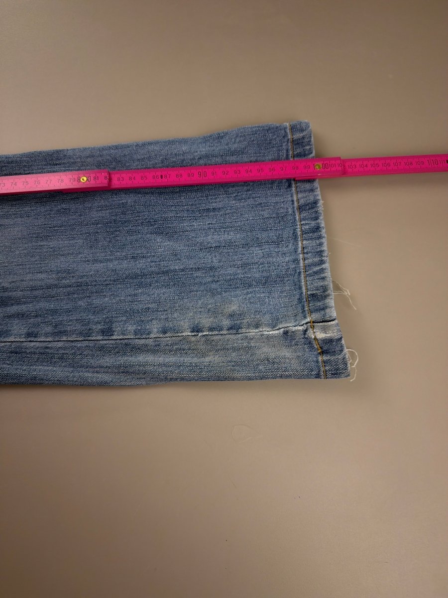 Campus Crew "Diamond" Flared Denim - Low Waist Bejeweled Y2K - Past Pieces
