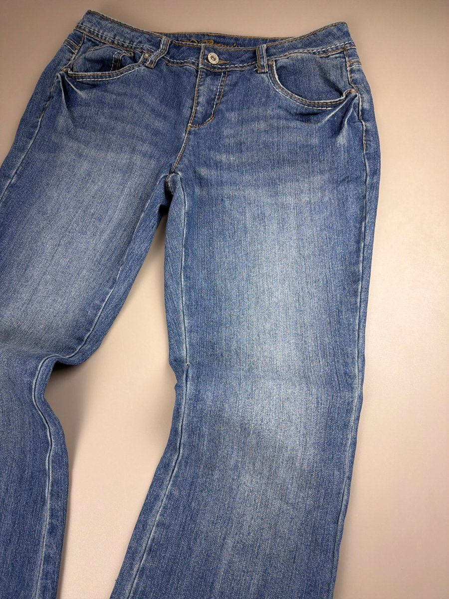 Cato Premium "Starlet" Embellished Flare Jeans - Rhinestone - Past Pieces