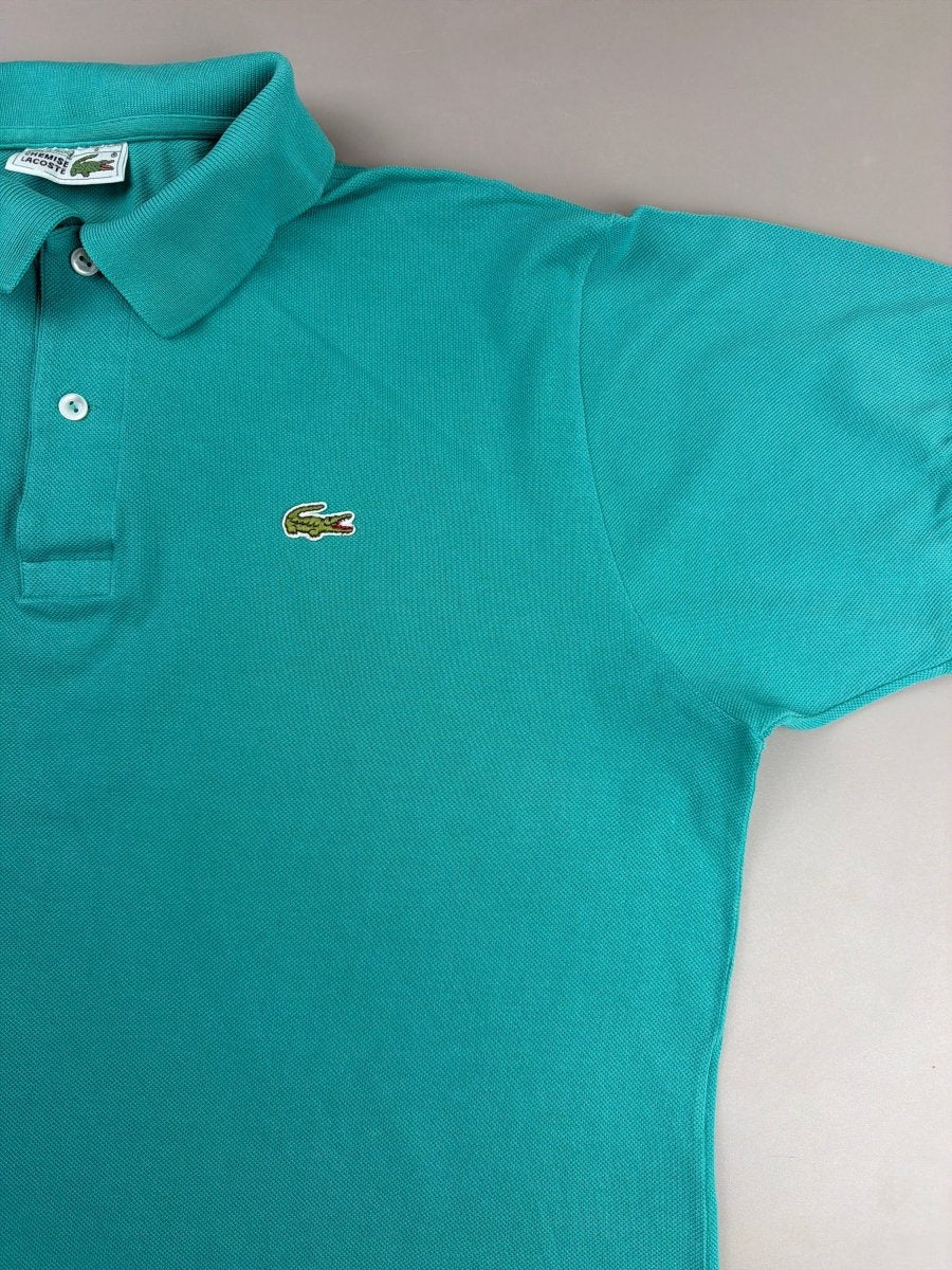Chemise Lacoste Archive Piqué Polo - Turquoise Teal - Past Pieces