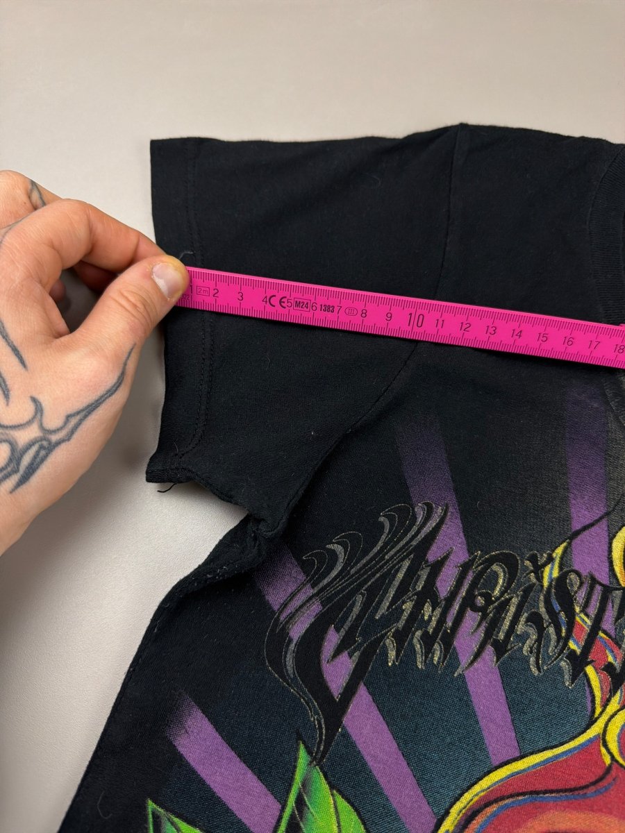 Christian Audigier Archive "Royal Tattoo" Rhinestone Tee - Black - Past Pieces