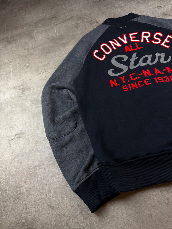 Converse All Star "Chuck Taylor" Varsity Sweat Jacket - Navy / Grey