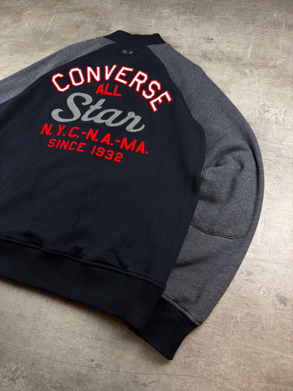 Converse All Star "Chuck Taylor" Varsity Sweat Jacket - Navy / Grey