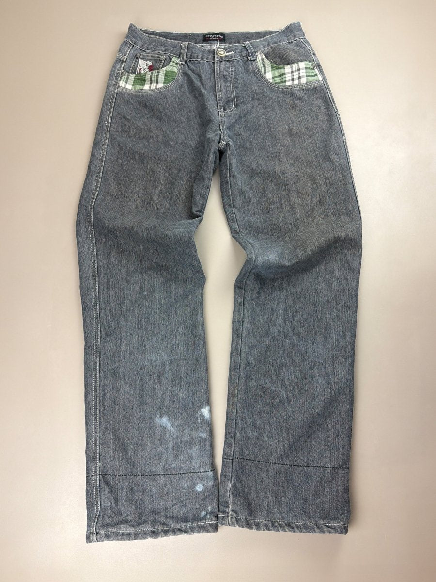 Dermson Allright Archive "Ake Sam Sika" Baggy Jeans - Washed Grey - Past Pieces