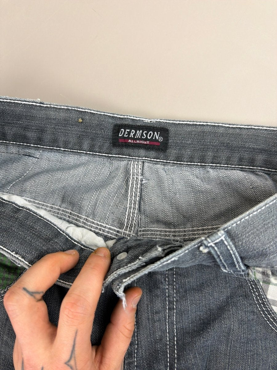 Dermson Allright Archive "Ake Sam Sika" Baggy Jeans - Washed Grey - Past Pieces