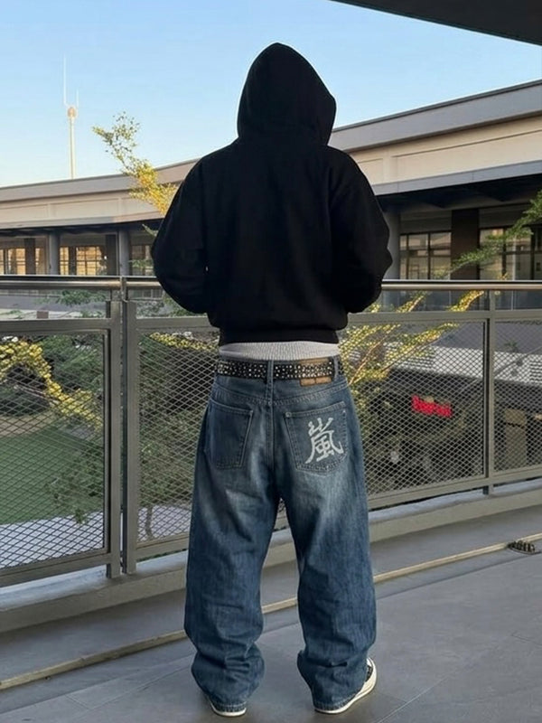 Big Train Takanori Archive "Storm Kanji" Denim - Faded Wash