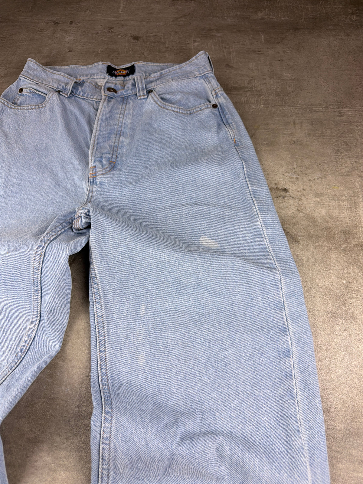 Dickies Vintage Y2K Baggy Denim Jeans - Light Blue Washed - Past Pieces