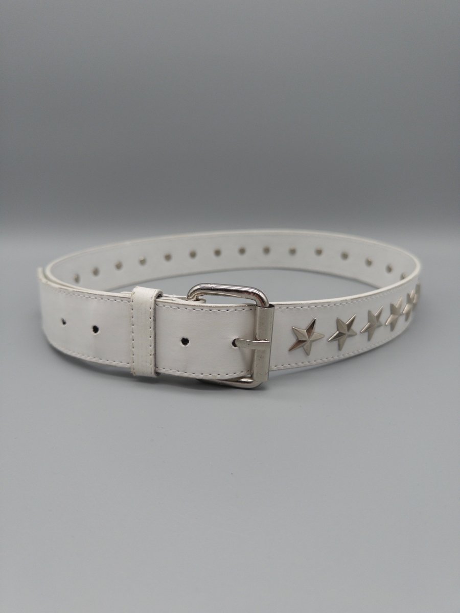 Diramode 1959 "Supernova" Studded Belt - White - Past Pieces