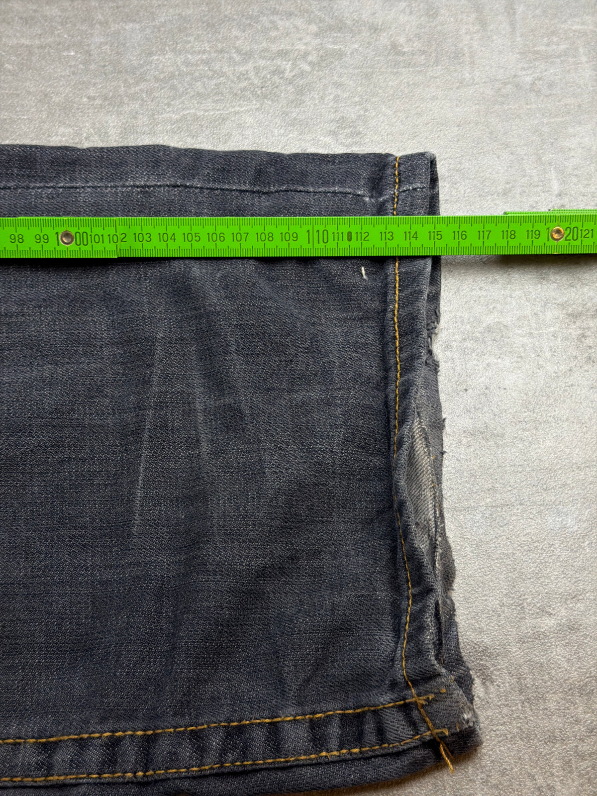 Ecko Unltd. Y2K Baggy Embroidered Rhinestone Denim - Washed Black / Grey – Ansicht 13