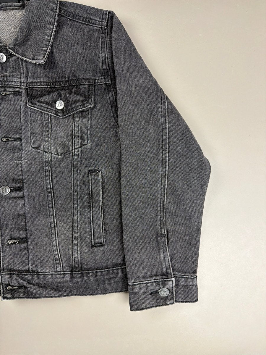 Ed Hardy Archive "Brave Hearts" Denim Jacket - Vintage Black Washed - Past Pieces