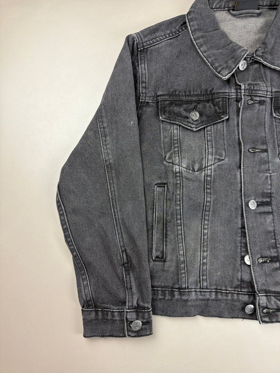 Ed Hardy Archive "Brave Hearts" Denim Jacket - Vintage Black Washed - Past Pieces