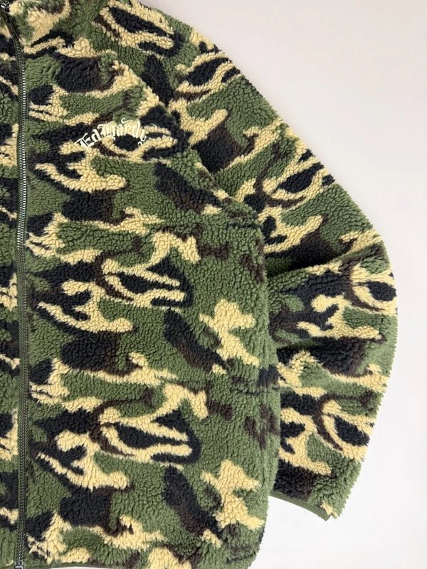 Ed Hardy Archive "Dragon & Roses" Sherpa Fleece - Camouflage