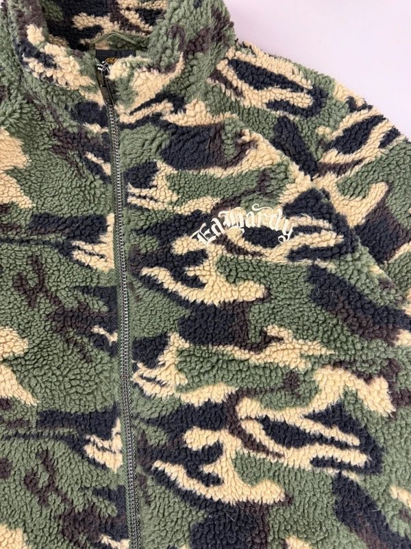 Ed Hardy Archive "Dragon & Roses" Sherpa Fleece - Camouflage - Past Pieces