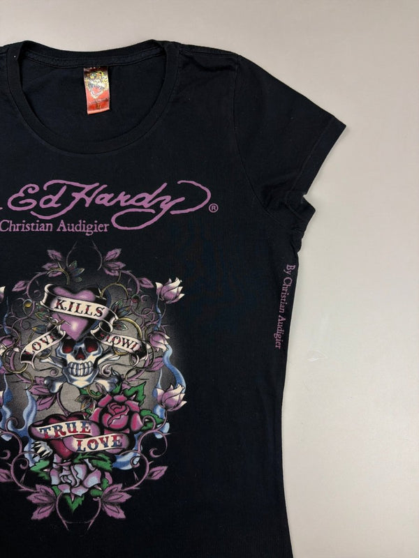 Ed Hardy Archive "Love Kills Slowly" Graphic Tee - Black