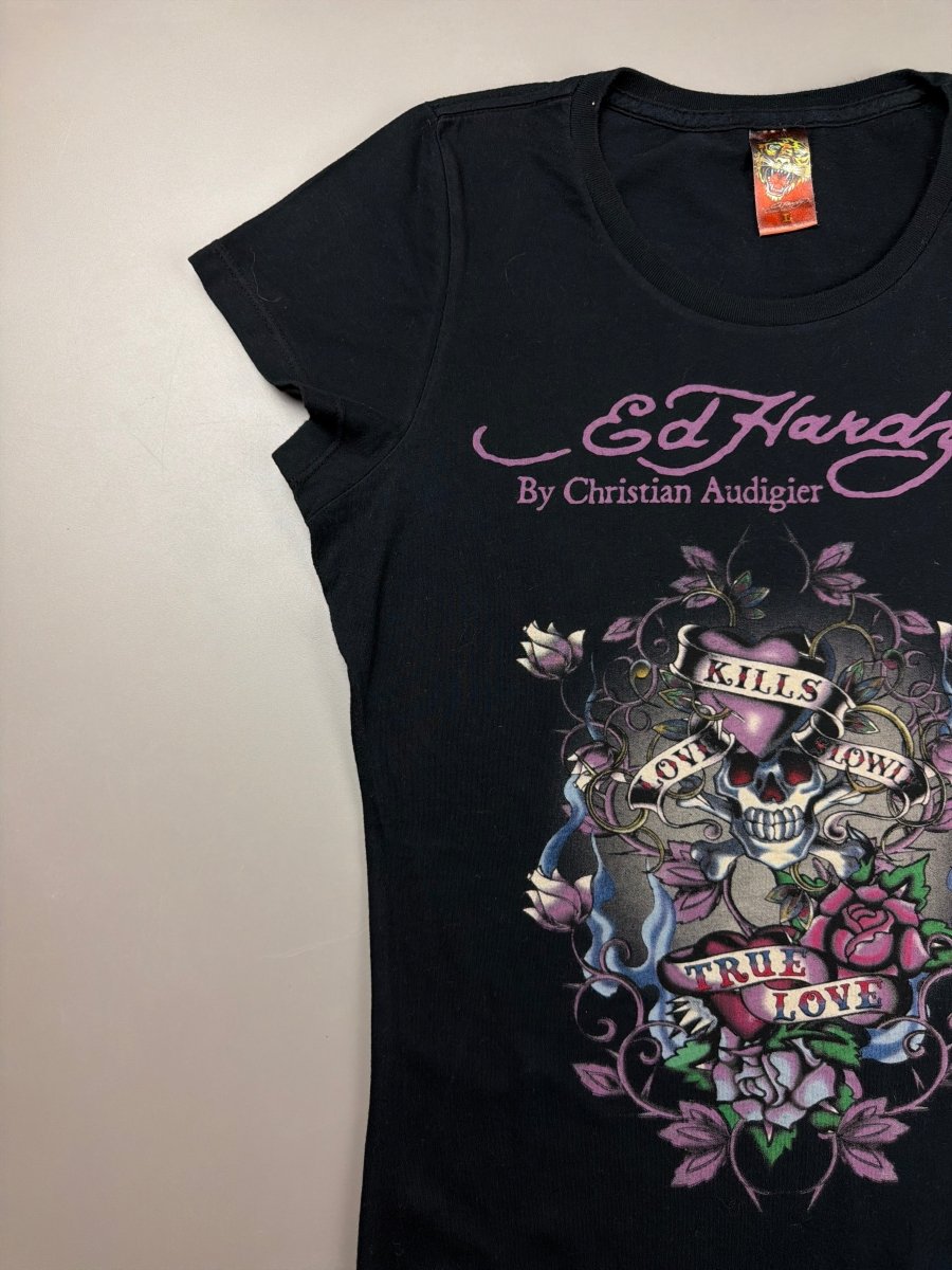 Ed Hardy Archive "Love Kills Slowly" Graphic Tee - Black - Past Pieces