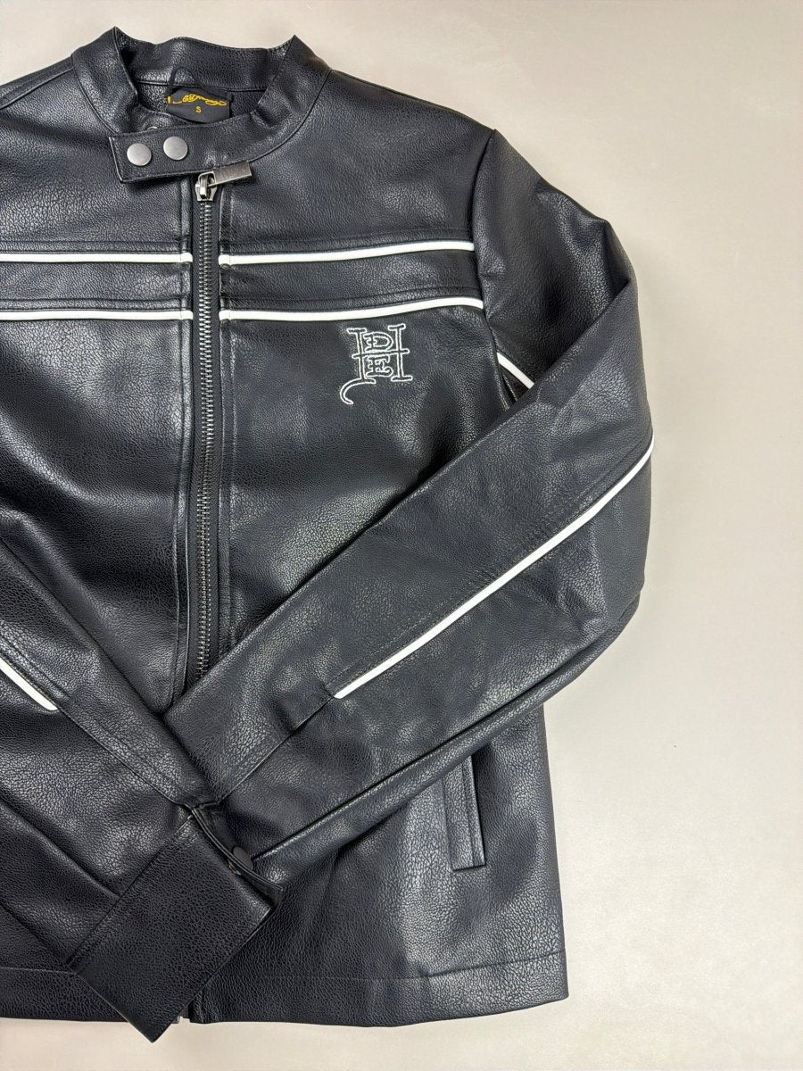 Ed Hardy Archive "Panther Lightning" Moto Jacket - Black - Past Pieces
