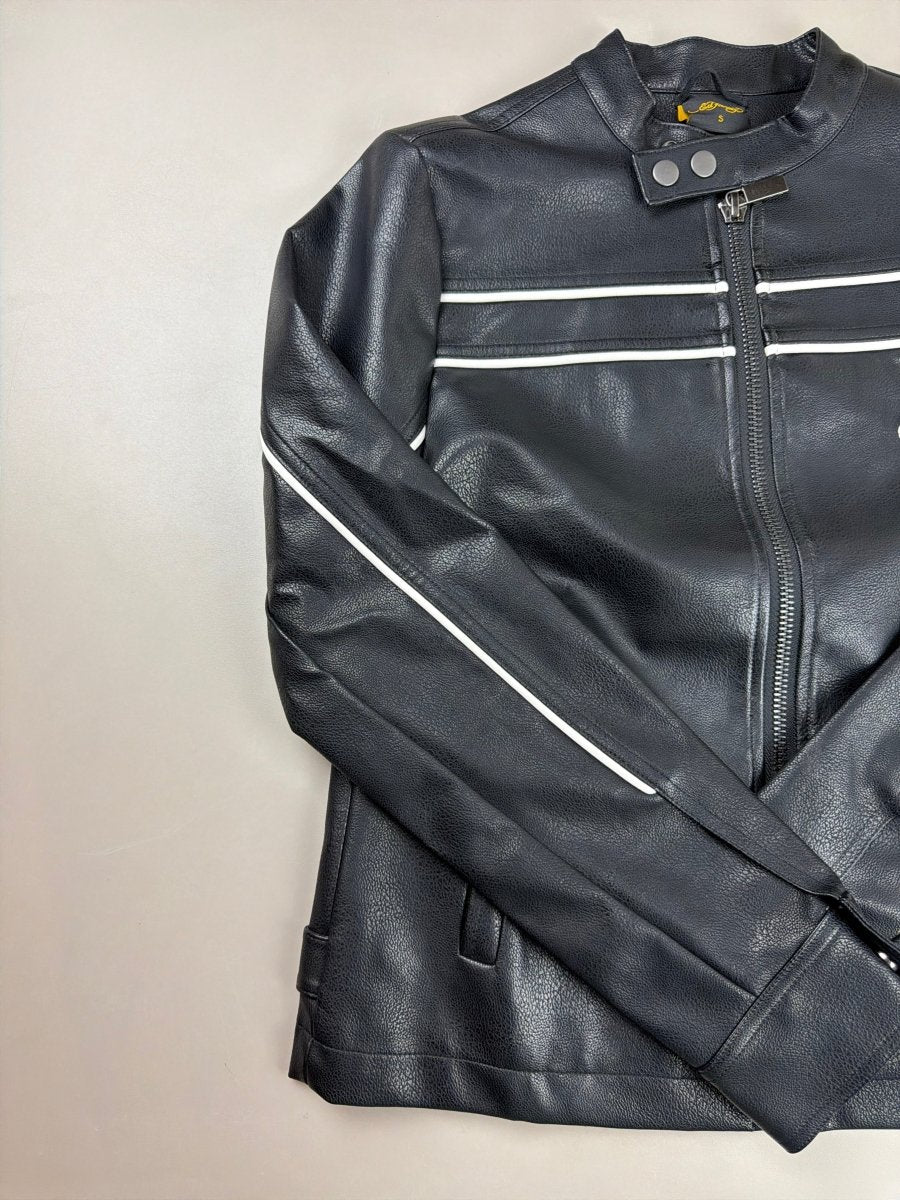 Ed Hardy Archive "Panther Lightning" Moto Jacket - Black - Past Pieces
