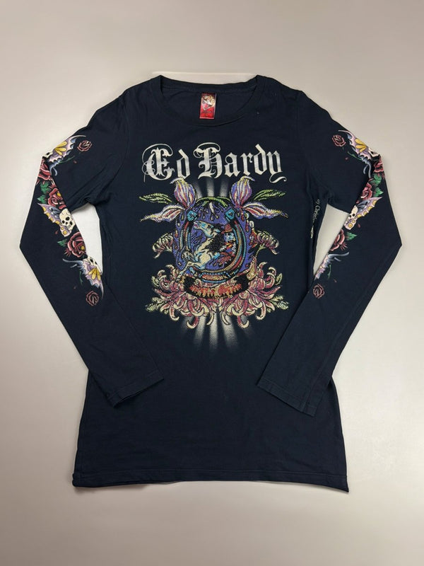 Ed Hardy Archive "Tattoo Gem" Longsleeve - Black