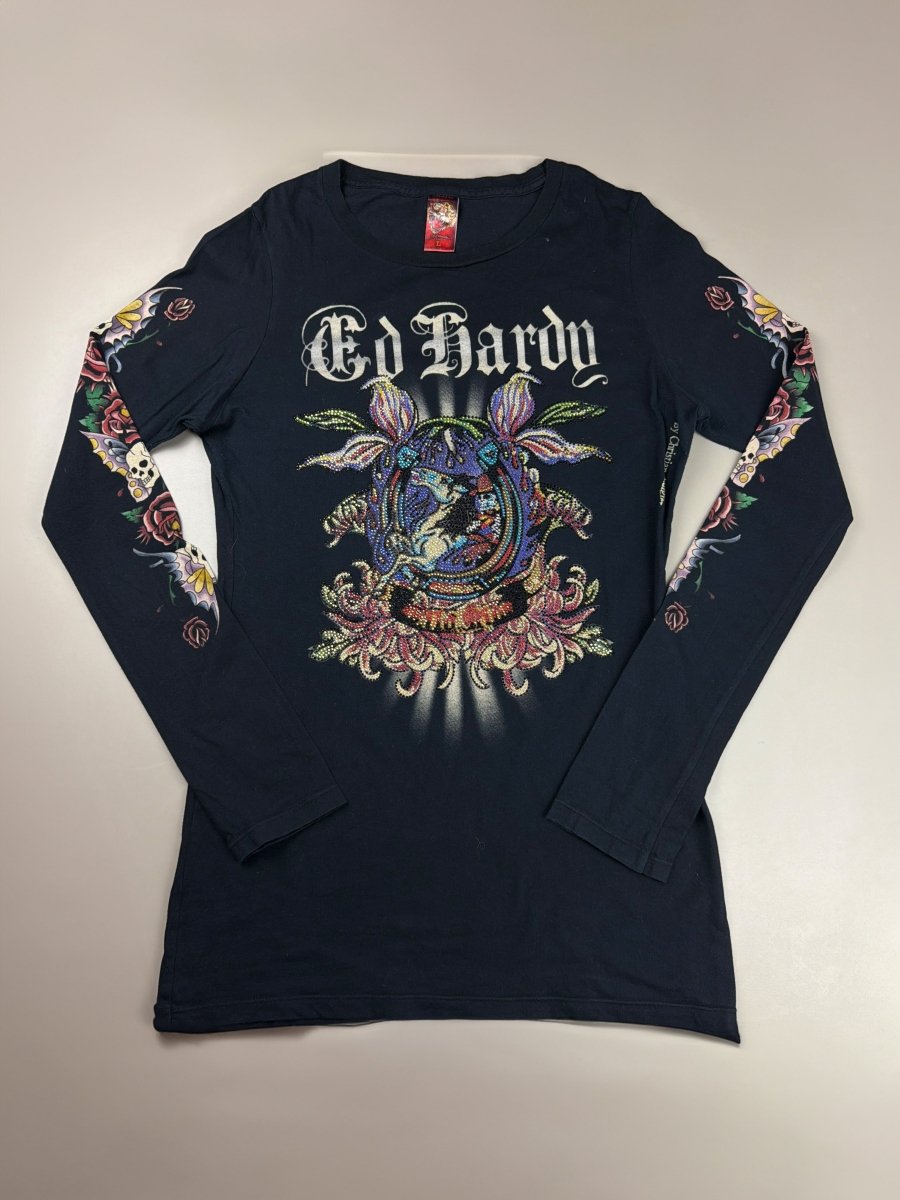 Ed Hardy Archive "Tattoo Gem" Longsleeve - Black - Past Pieces