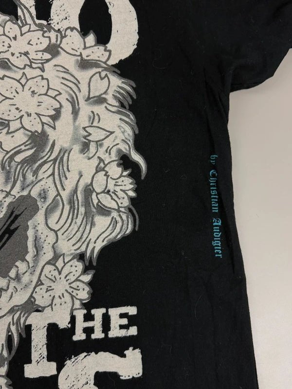 Ed Hardy By Christian Audigier Archive "2 Face The Streets" Flaming Skull T-Shirt - Black - Past Pieces