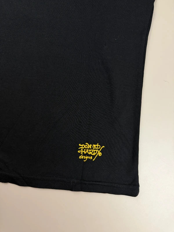 Ed Hardy by Christian Audigier Archive "Gambler Skull" Longsleeve - All Black - Past Pieces