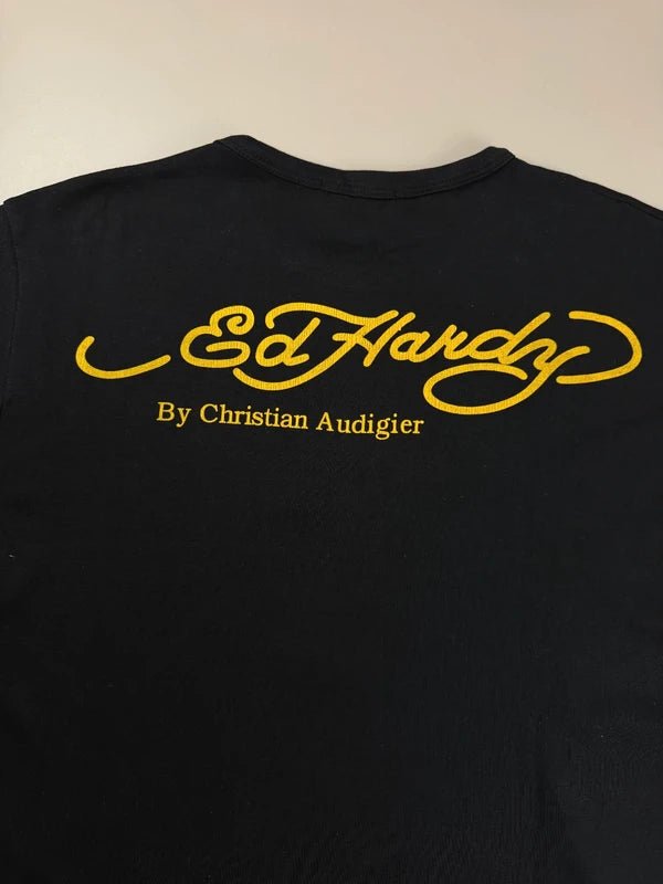 Ed Hardy by Christian Audigier Archive "Gambler Skull" Longsleeve - All Black - Past Pieces