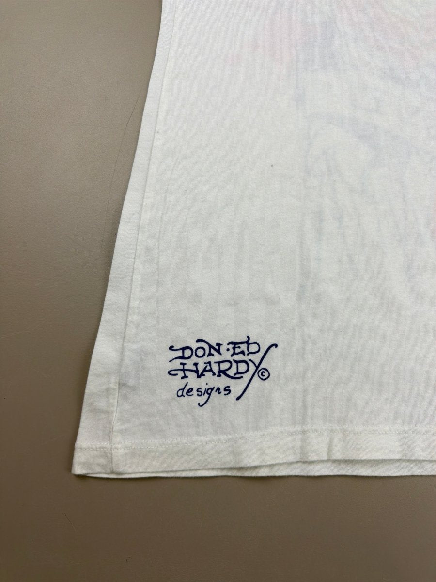 Ed Hardy by Christian Audigier "True to my Love" Tee - White - Past Pieces