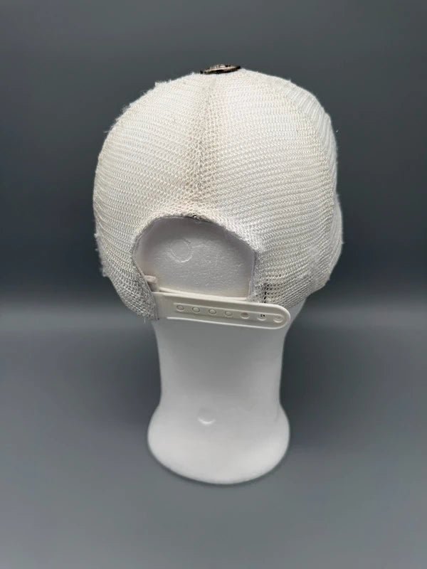 Ed Hardy "Vintage Tattoo Wear" Argyle Eagle Trucker Cap - White/Multicolor