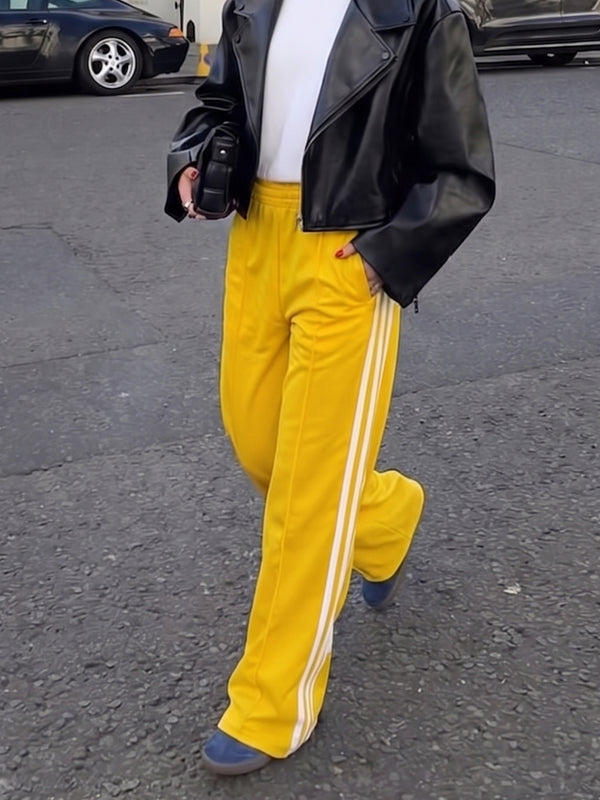 Adidas Y2K "Retro Patch" Trackpants - Sunflower Yellow