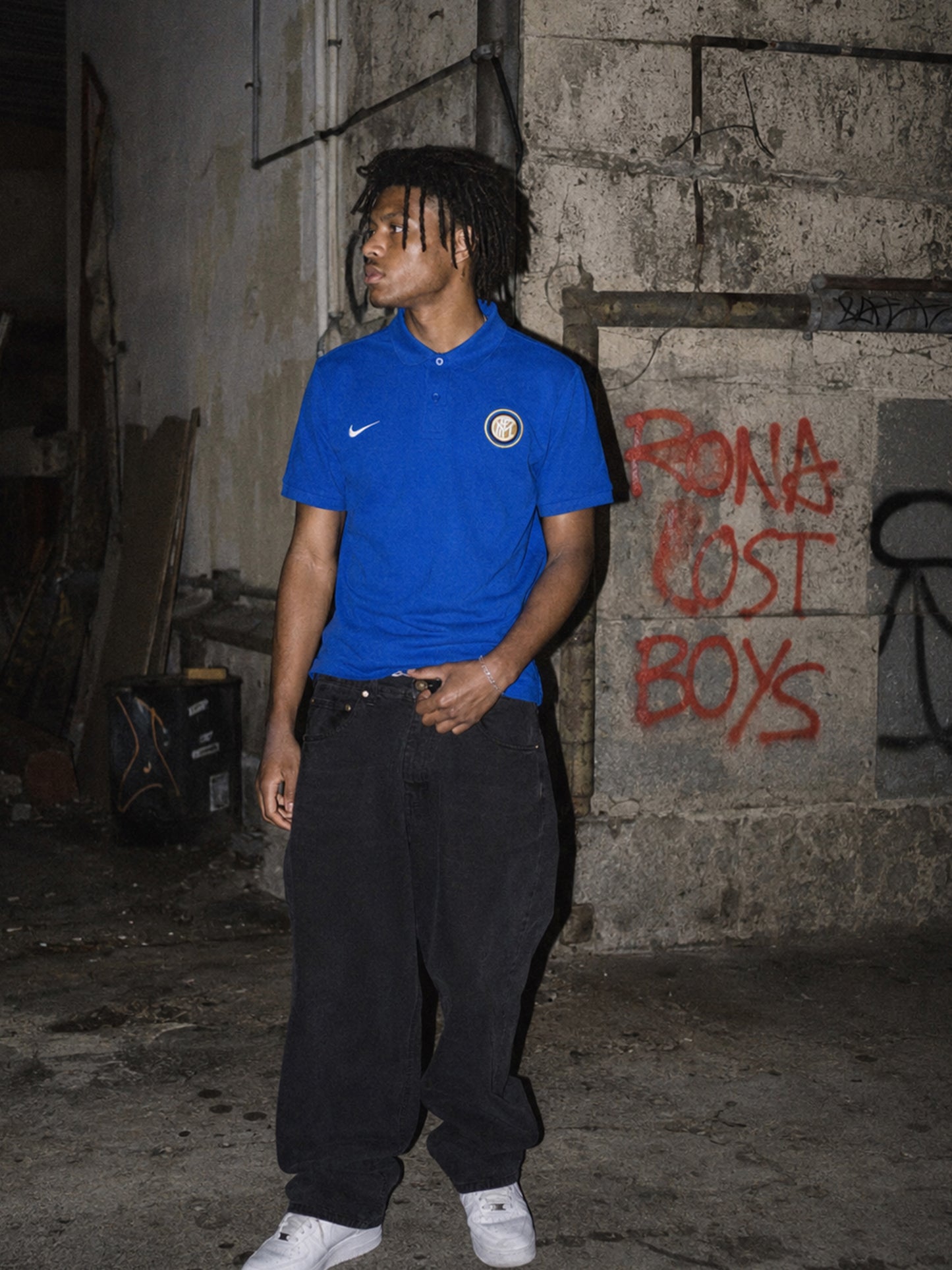Nike Inter Mailand "FC Internazionale" Polo Shirt - Royal Blue