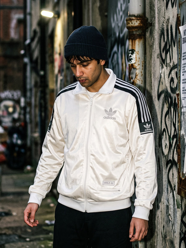 Adidas "Chile 20" Archive Trackjacket - Shiny White Metallic