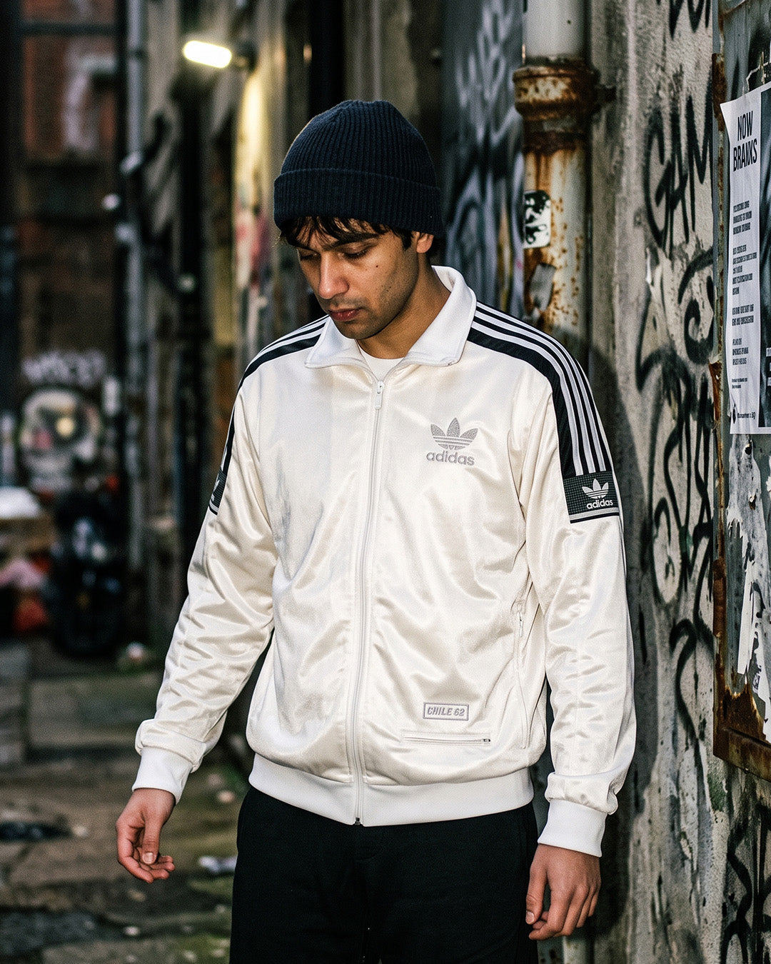 Adidas "Chile 20" Archive Trackjacket - Shiny White Metallic