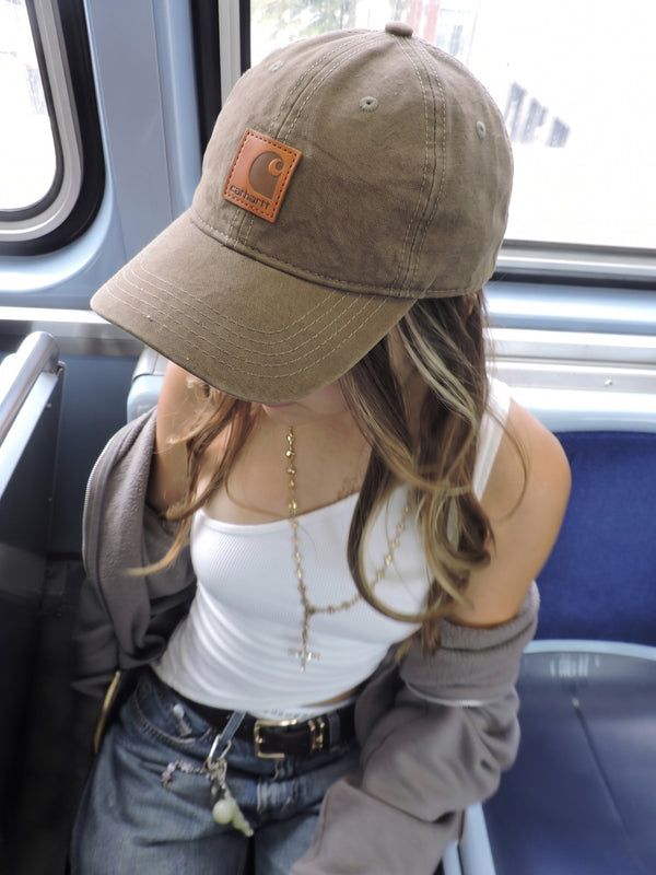 Carhartt "Canvas Logo" Trucker Cap - Khaki Earthtone Gorpcore