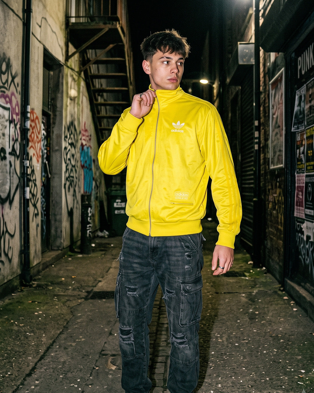 Adidas Chile 62 Vintage Trackjacket - Electric Yellow