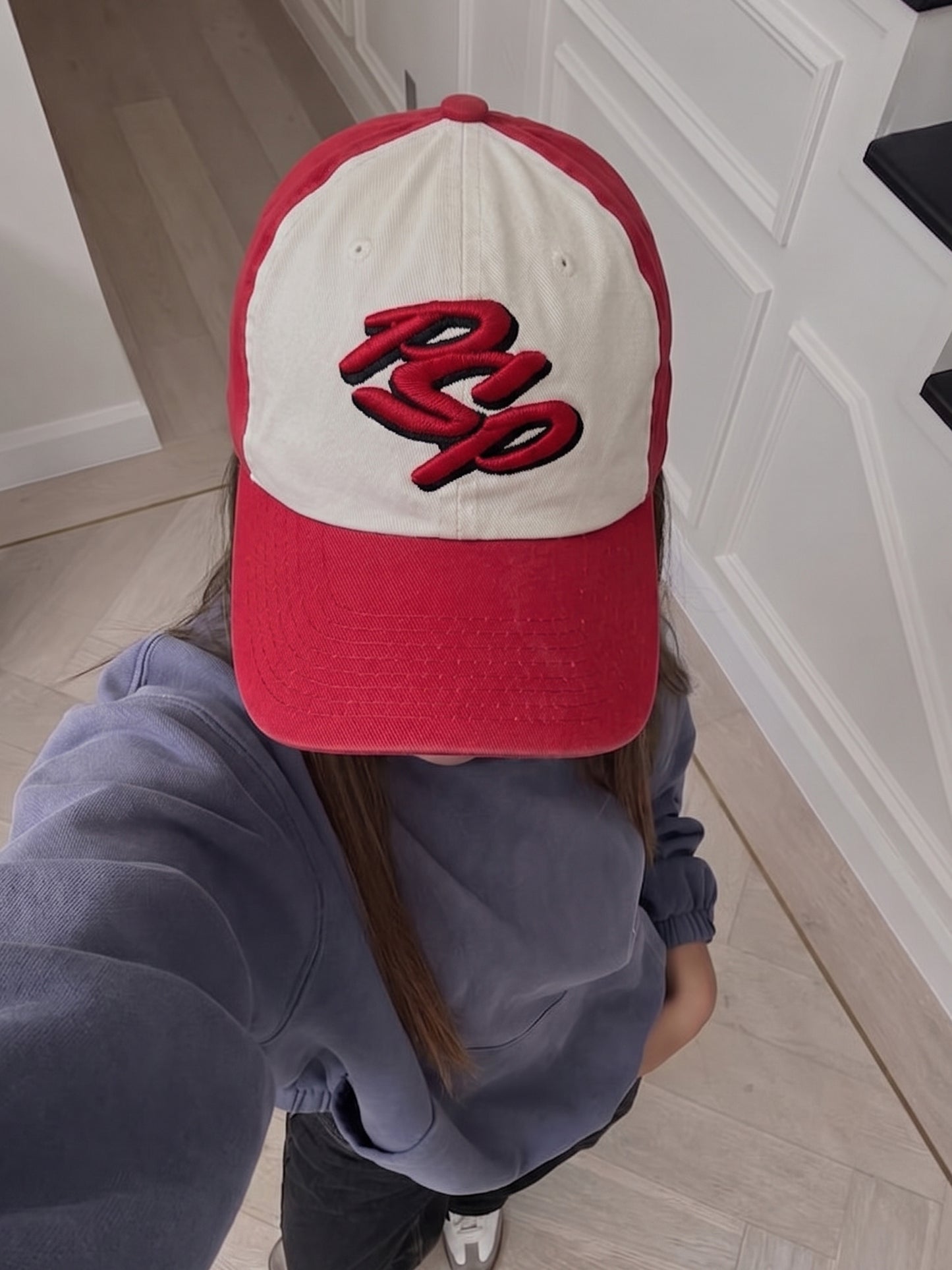 Vintage OC "PSP" Racing Cap - Red / White Cyber Y2K Vibe