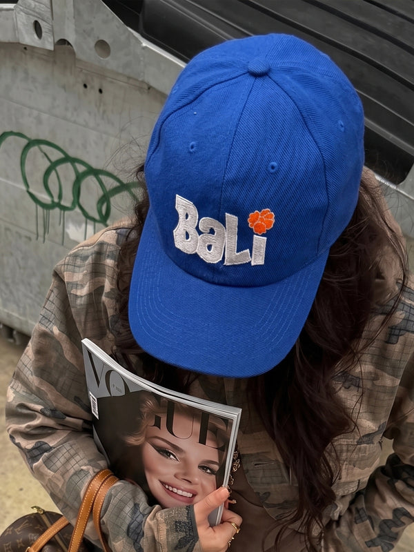 Bali Vintage Resort "Hibiscus" Cap - Royal Blue