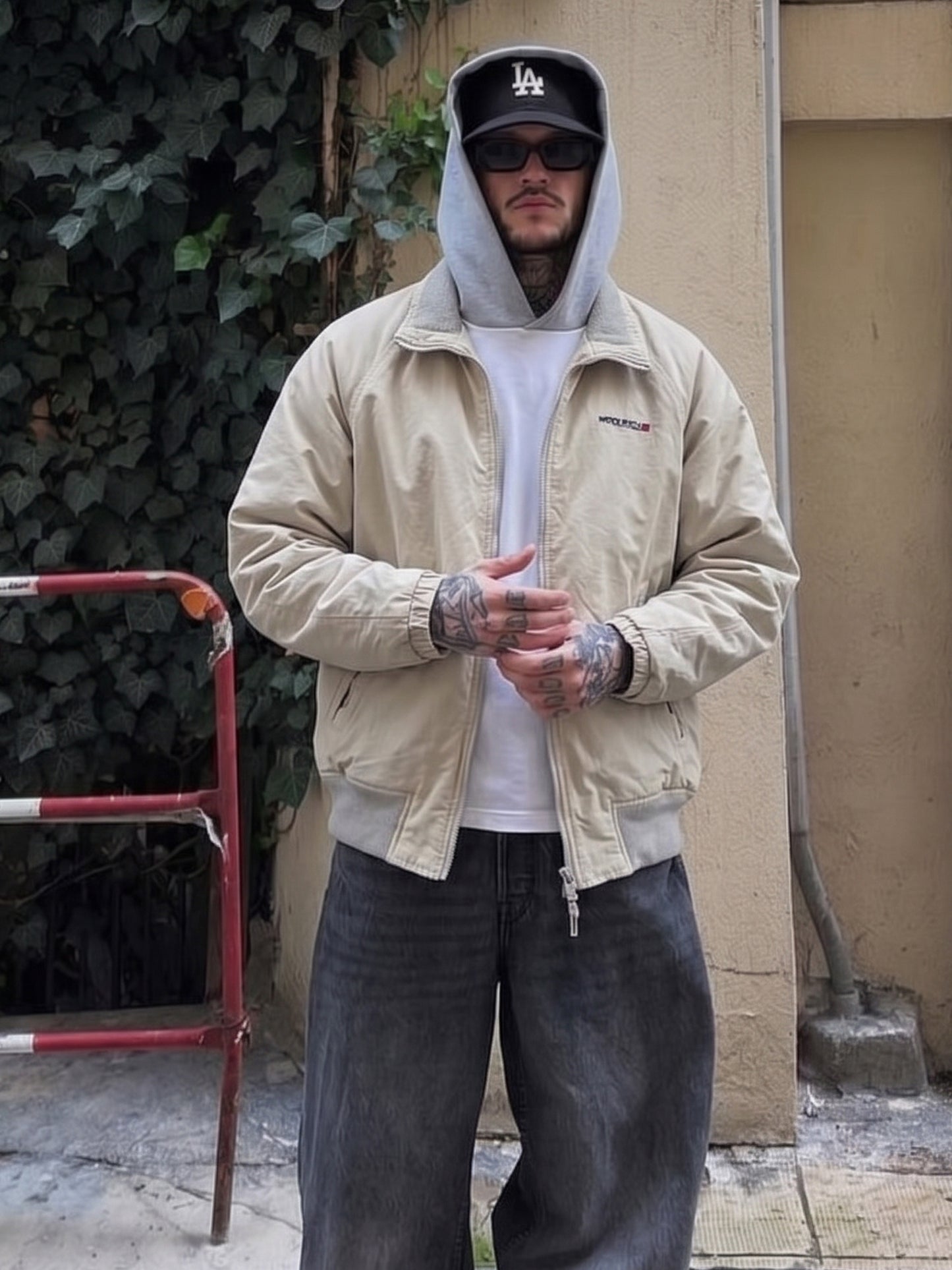 Woolrich John Rich & Bros. Archive Utility Bomber Jacket - Beige / Gorpcore