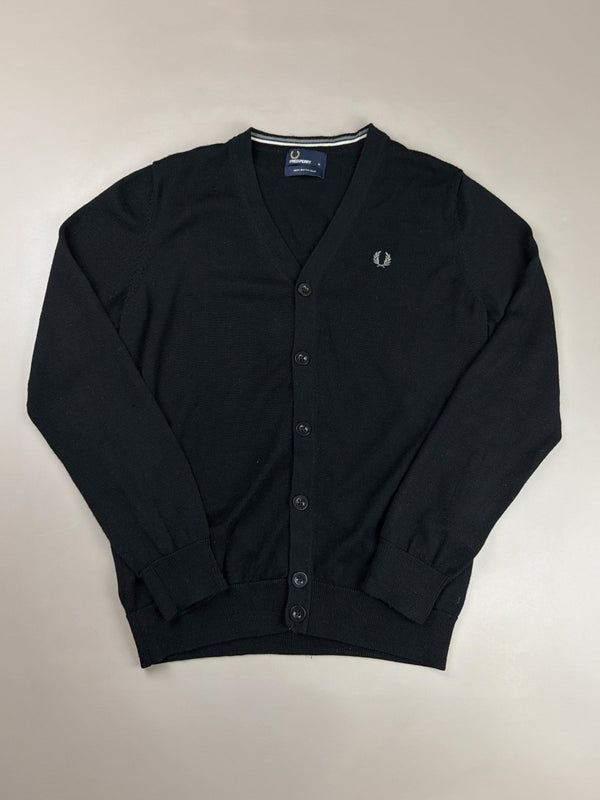 Fred Perry Classic Merino Cardigan - All Black
