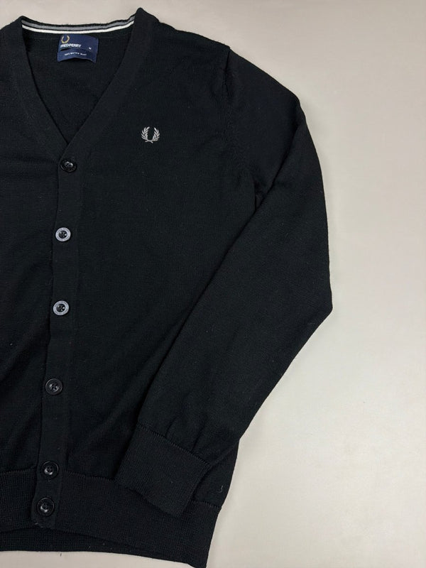 Fred Perry Classic Merino Cardigan - All Black