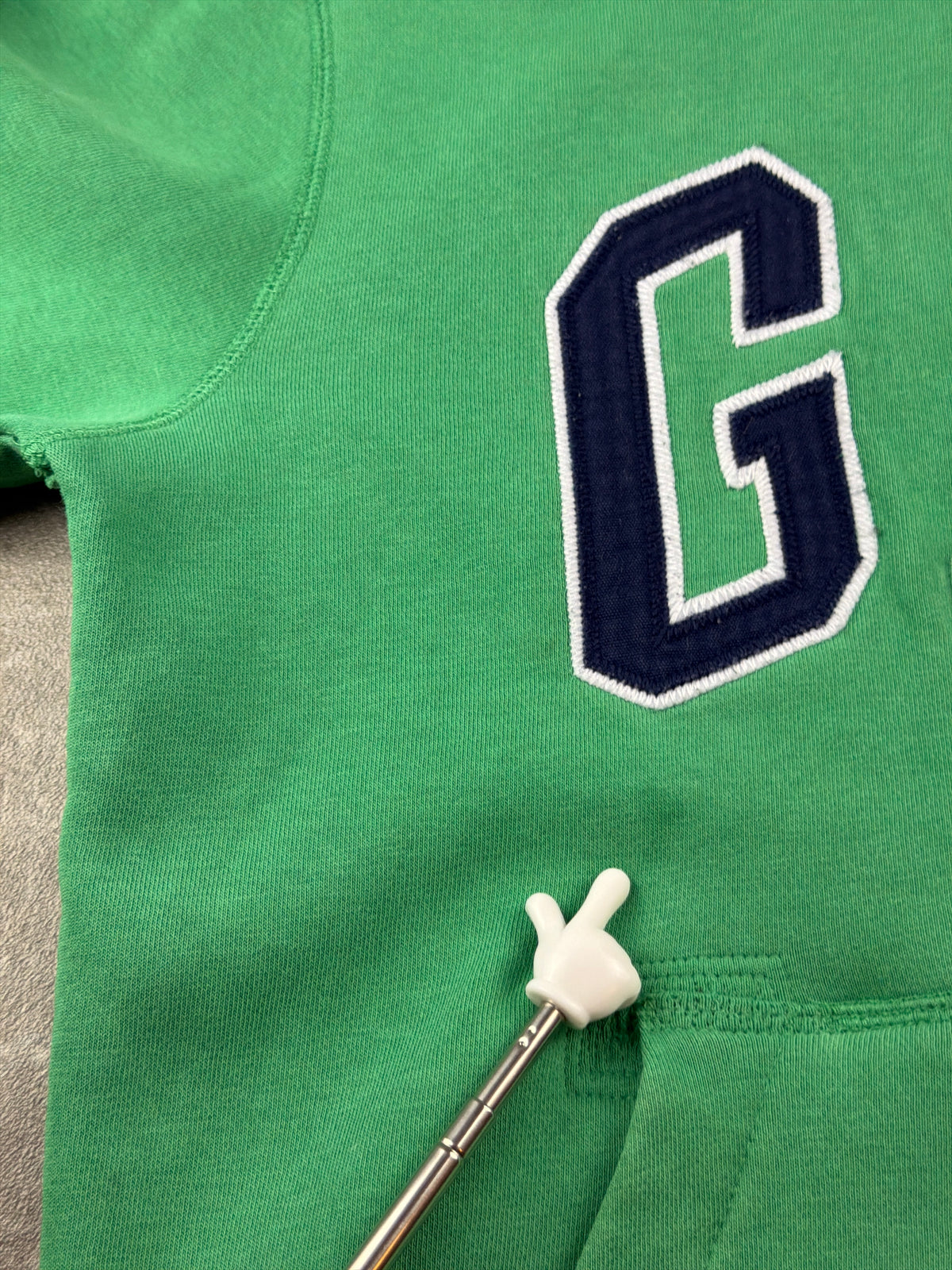 Gap Arch Logo Zip Hoodie - Green / Navy Blue Y2K Streetwear - Past Pieces