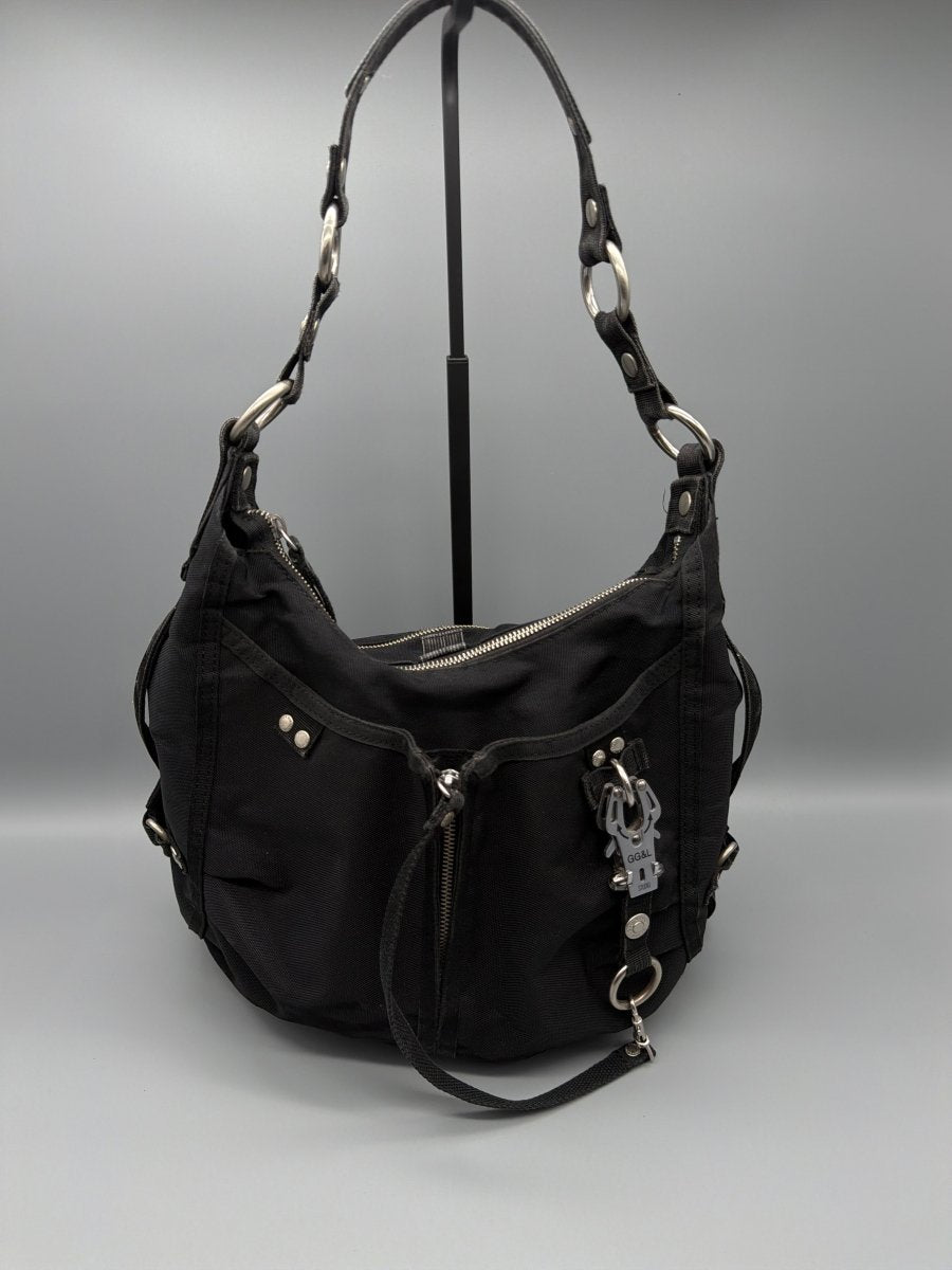 George Gina & Lucy Archive "Banana Split" Hobo Bag - All Black - Past Pieces