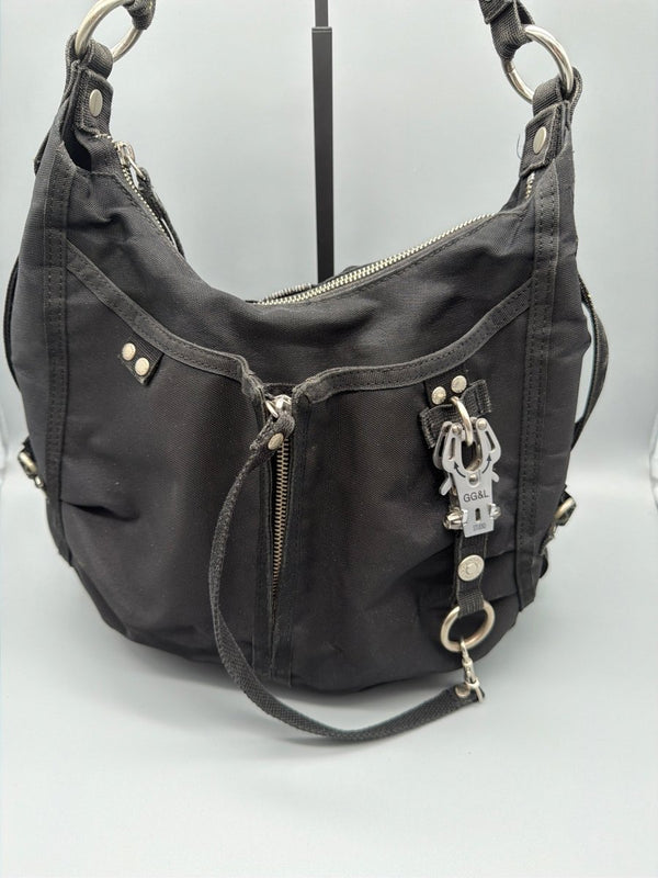 George Gina & Lucy Archive "Banana Split" Hobo Bag - All Black