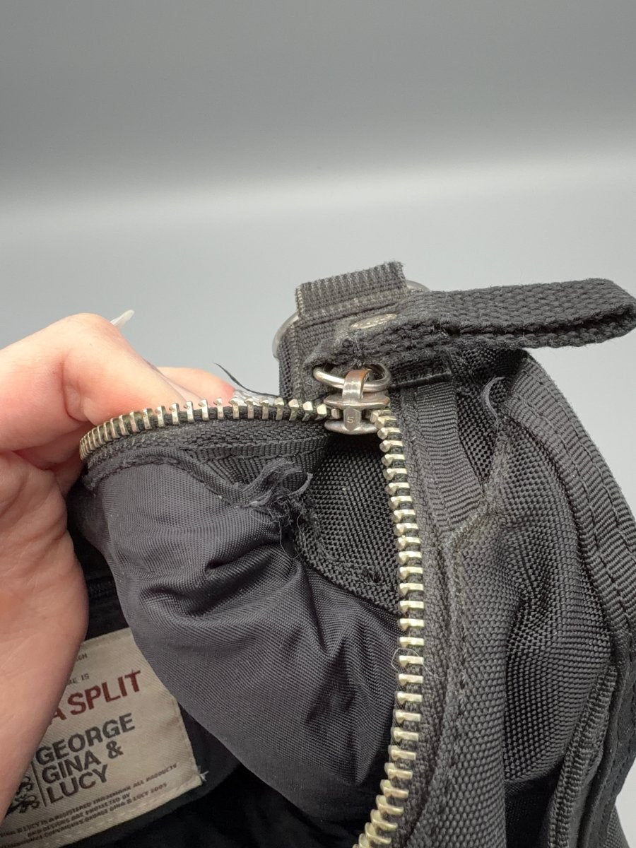 George Gina & Lucy Archive "Banana Split" Hobo Bag - All Black - Past Pieces