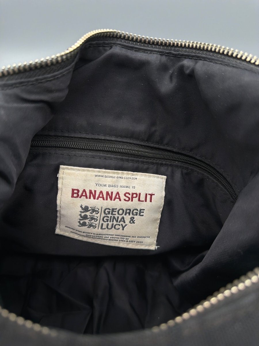 George Gina & Lucy Archive "Banana Split" Hobo Bag - All Black - Past Pieces