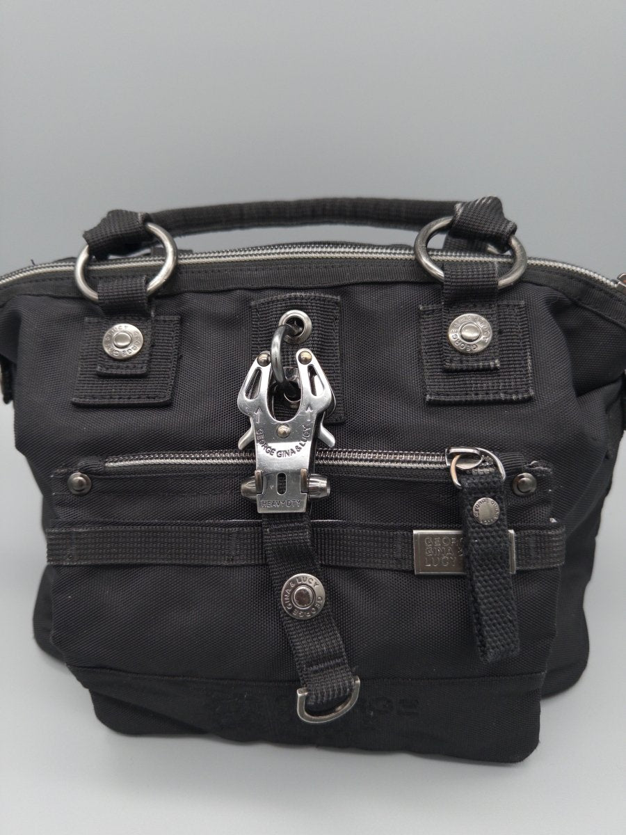 George Gina & Lucy Archive "Catwalk Crosser" Mini Bag - All Black - Past Pieces