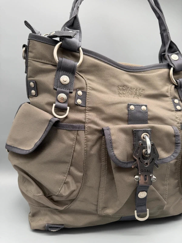 George Gina & Lucy Archive "Dia_monde" Shoulder Bag - Khaki Utilitarian