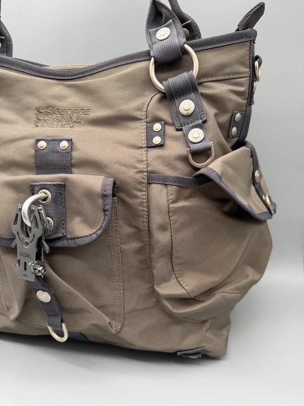 George Gina & Lucy Archive "Dia_monde" Shoulder Bag - Khaki Utilitarian